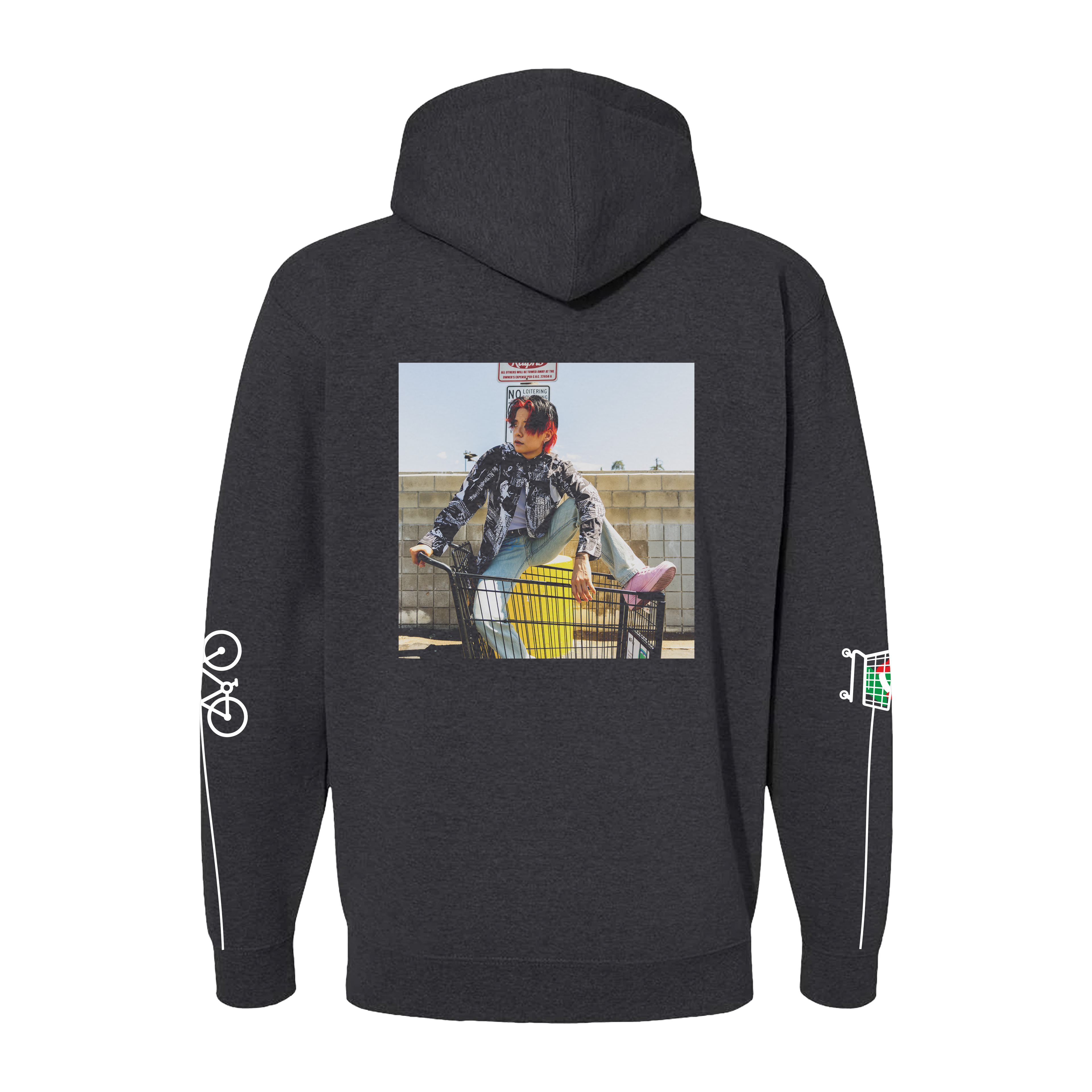 a little messed up traffic cone zip up hoodie (PRE ORDER)