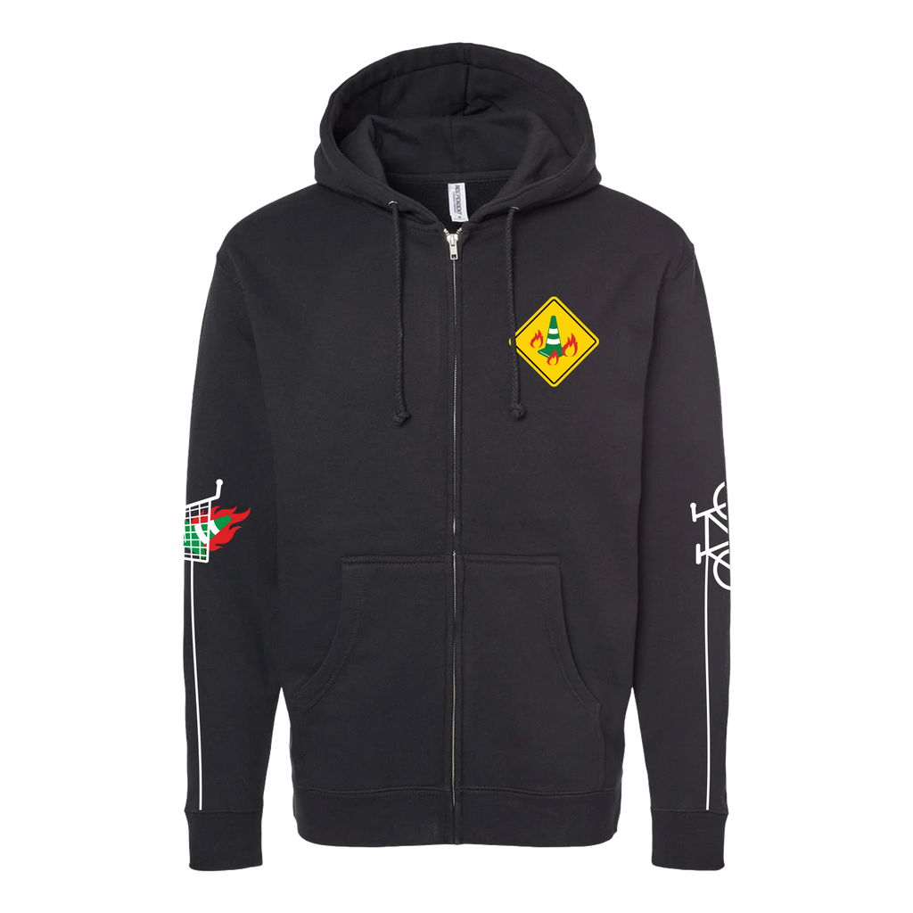 a little messed up traffic cone zip up hoodie (PRE ORDER)